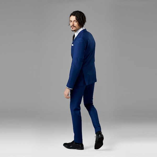 Bright Blue Notch Lapel Suit