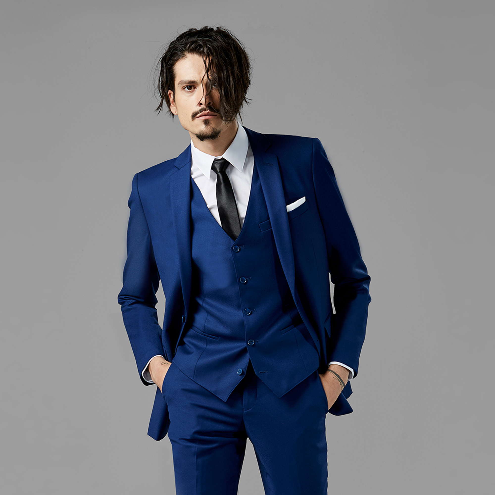 MEN FORMAL DRESS Men Formal Clothing Men Suit Elegant Blue Two Piece Men  Formal Wear Formal Fashion Suit Slim Fit Summer Suit -  Canada