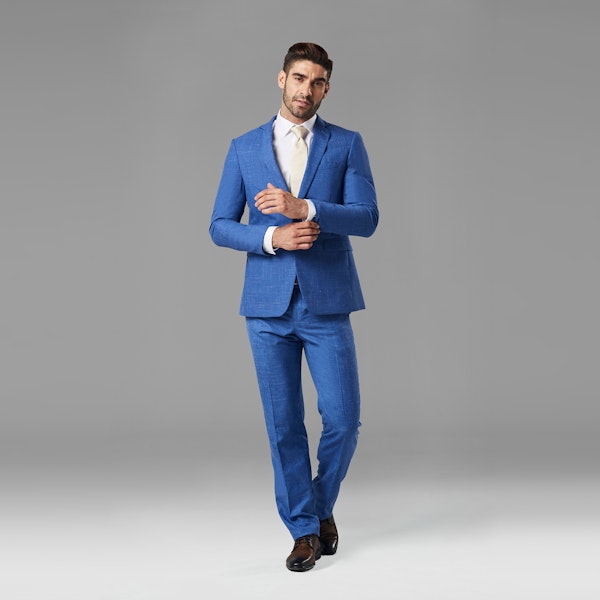 Indigo Blue Notch Lapel Suit