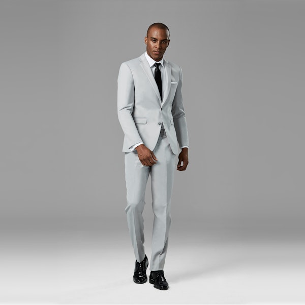 Cement Gray Notch Lapel Suit