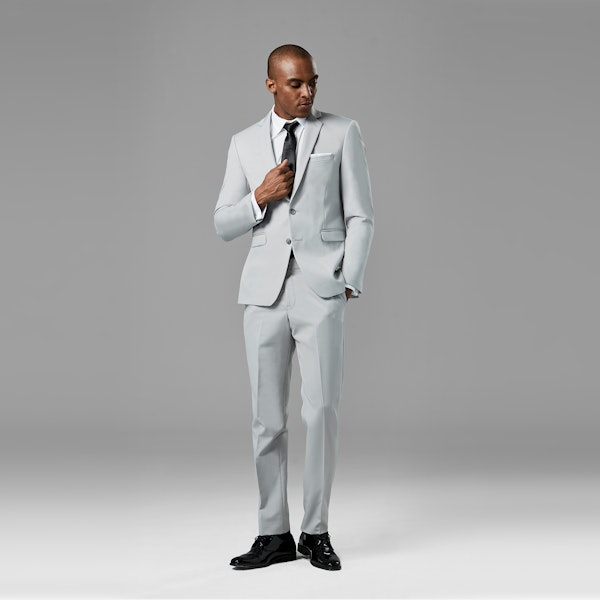 Cement Gray Notch Lapel Suit