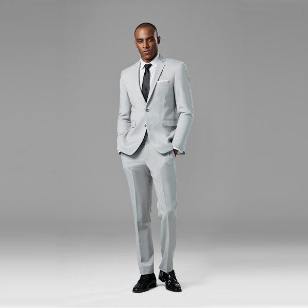 Cement Gray Notch Lapel Suit