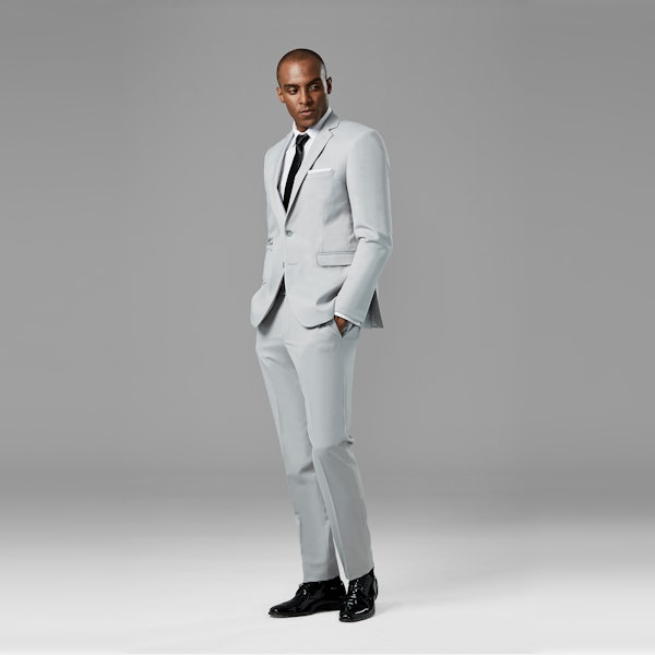 Cement Gray Notch Lapel Suit