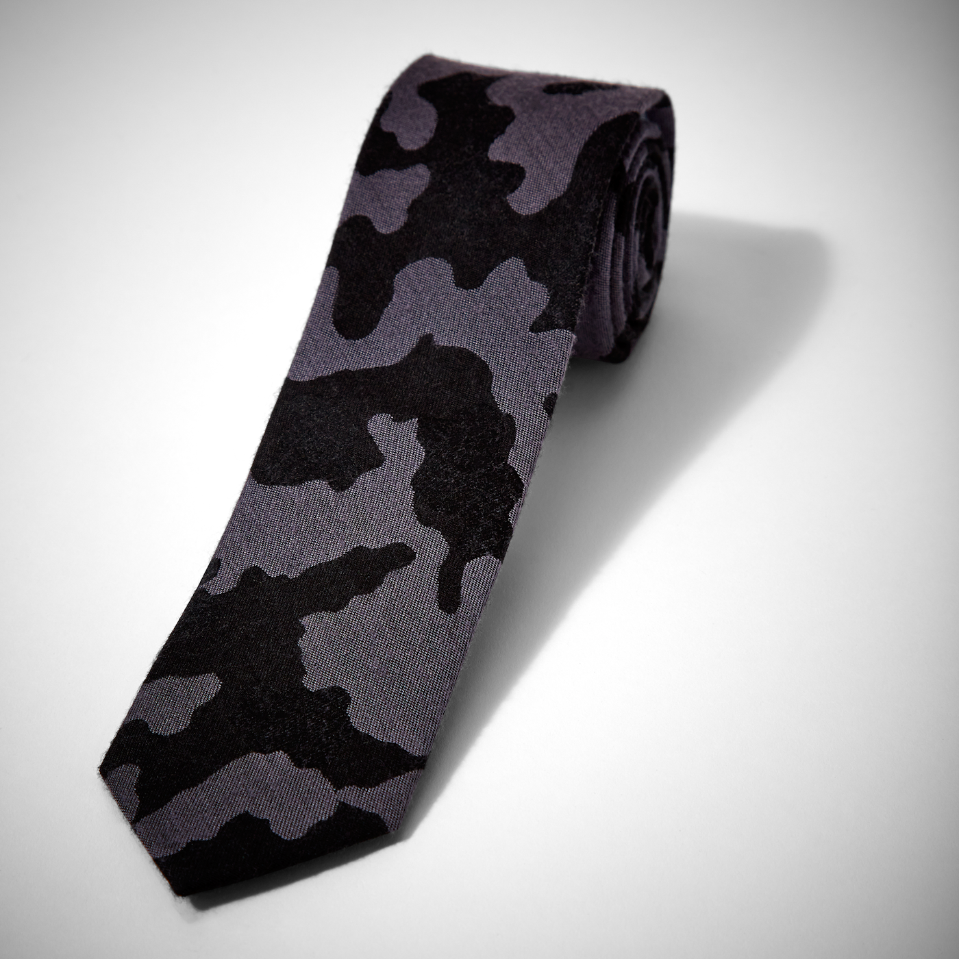 Gray Camo Tie