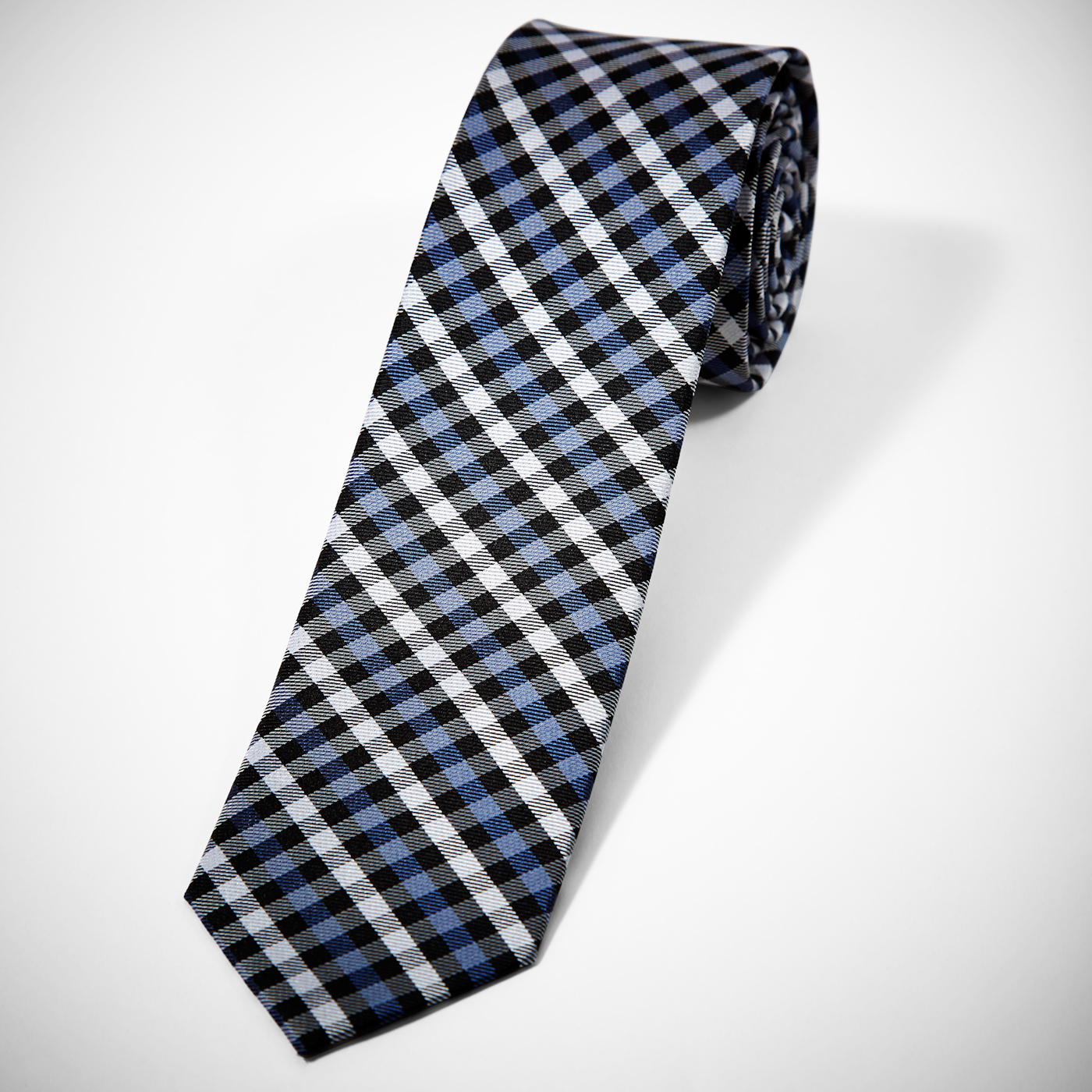 Blue Gingham Tie