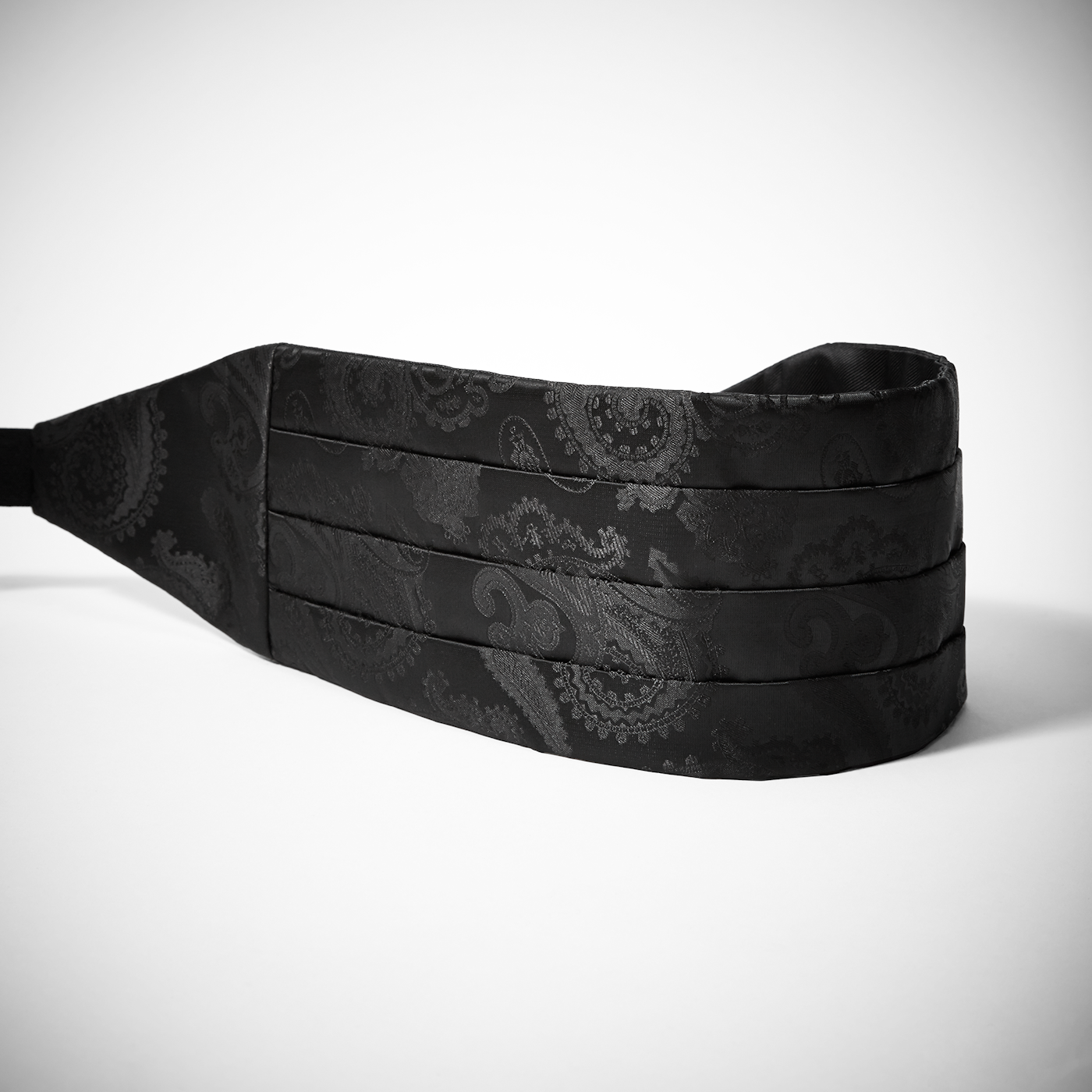 Black Paisley Cummerbund
