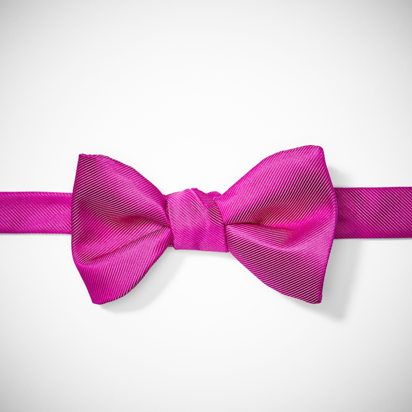 Bright Pink Pre-Tied Bow Tie