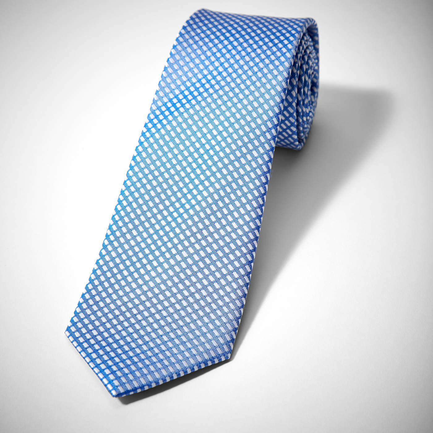 Royal Blue Diagonal Dobby Tie