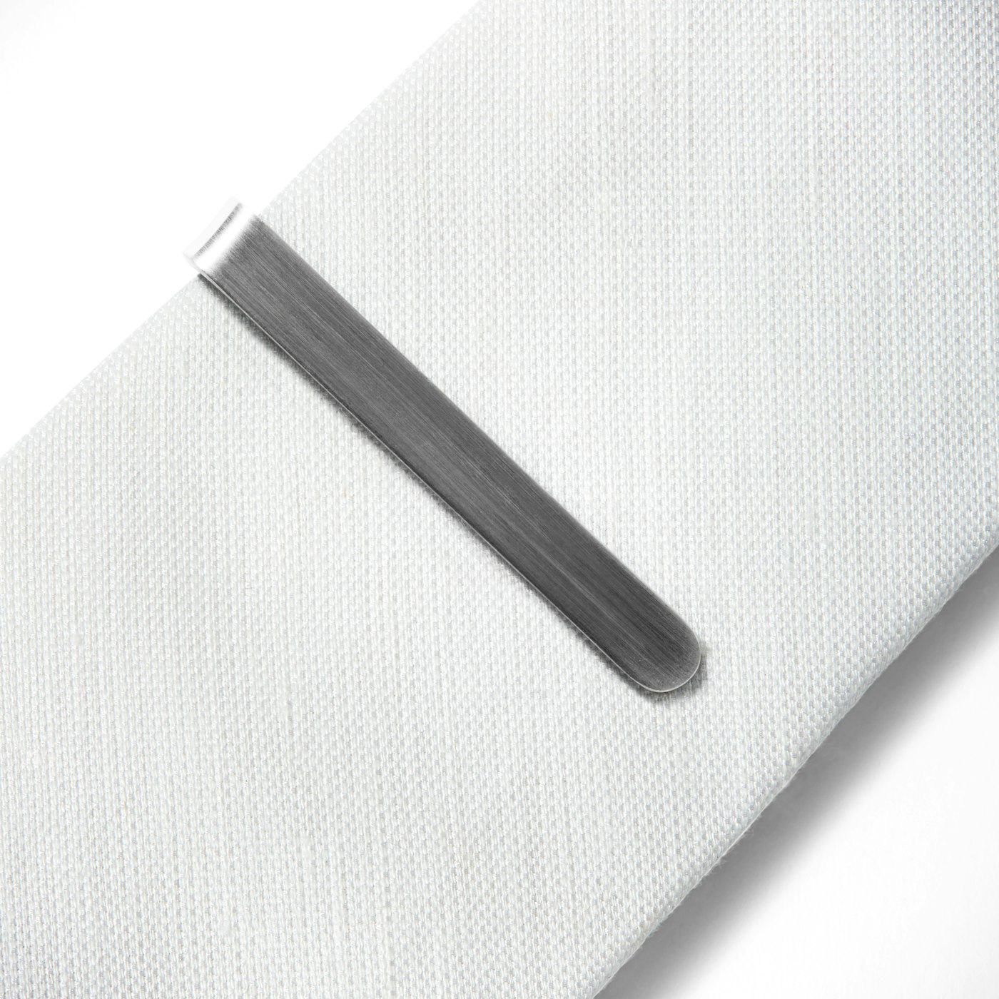 Brushed Silver Tie Bar