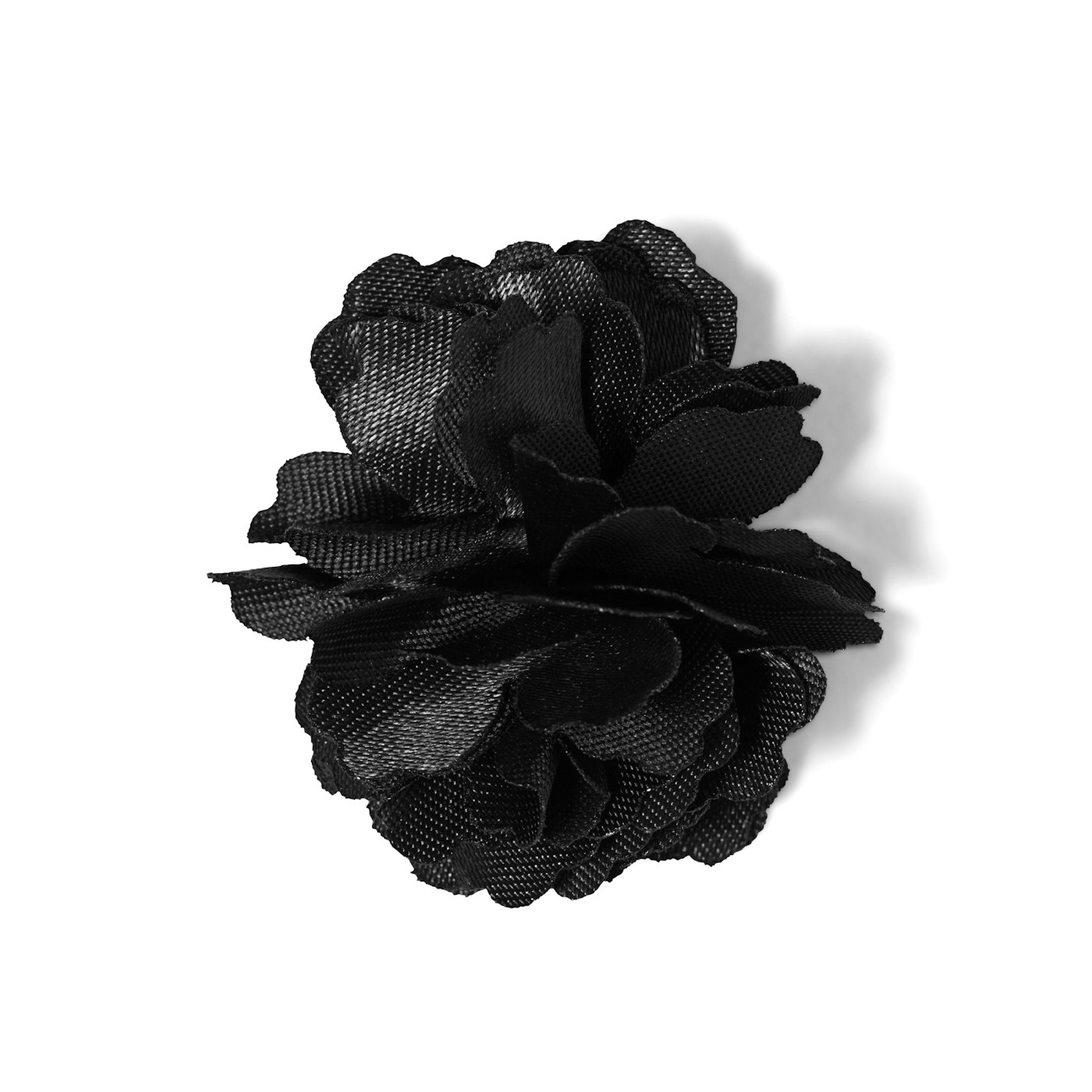 Black Carnation Lapel Pin