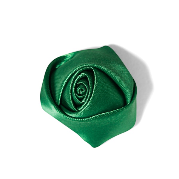 Emerald Rose Lapel Pin