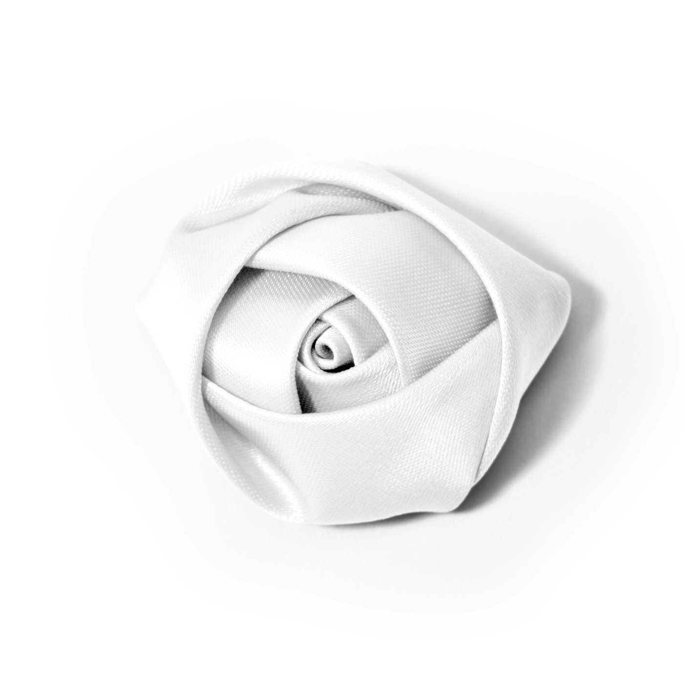White Rose Lapel Pin