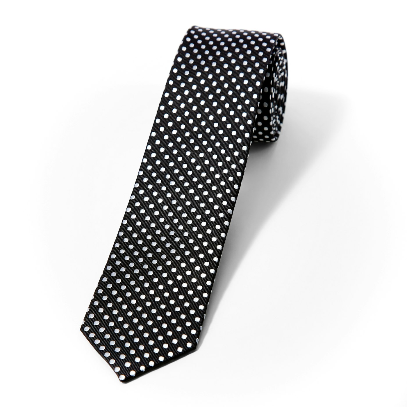 Black Polka Dot Tie