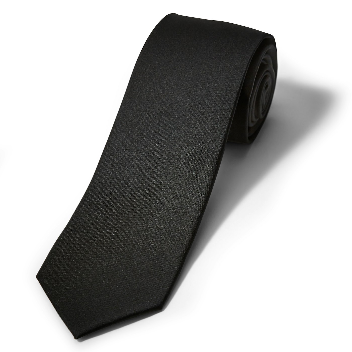 Black Satin Tie