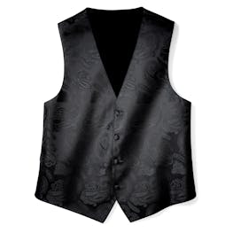 Black Paisley Vest