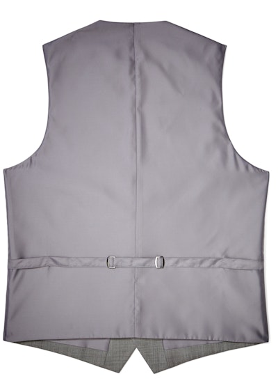 Gray Sharkskin Suit Vest