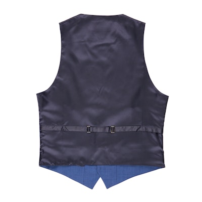 Mystic Blue Edge Lapel Tux Vest