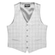 Light Gray Plaid Suit Vest