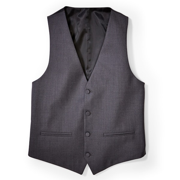 Slim Charcoal Tux Vest