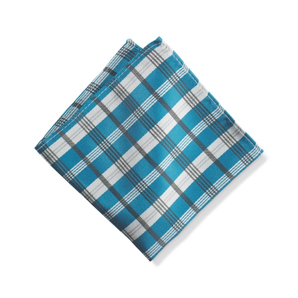 Pacific Plaid Pocket Square