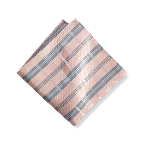 Petal Plaid Pocket Square