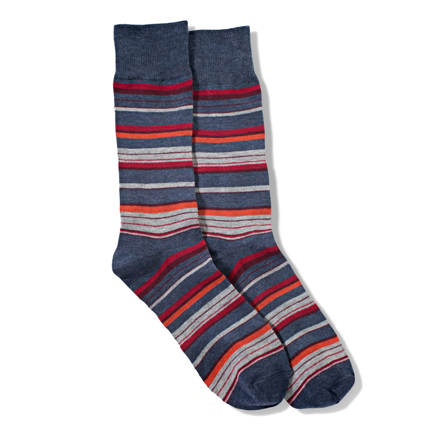 Red Micro Stripe Socks