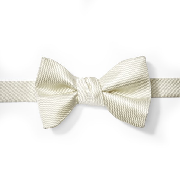 Ivory Pre-Tied Bow Tie