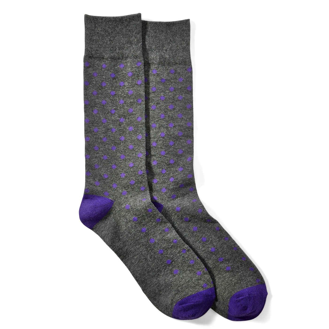 Royal Purple Pin Dot Socks