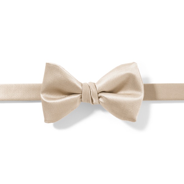 Champagne Pre-Tied Bow Tie