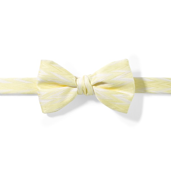 Canary Zig Zag Pre-Tied Bow Tie
