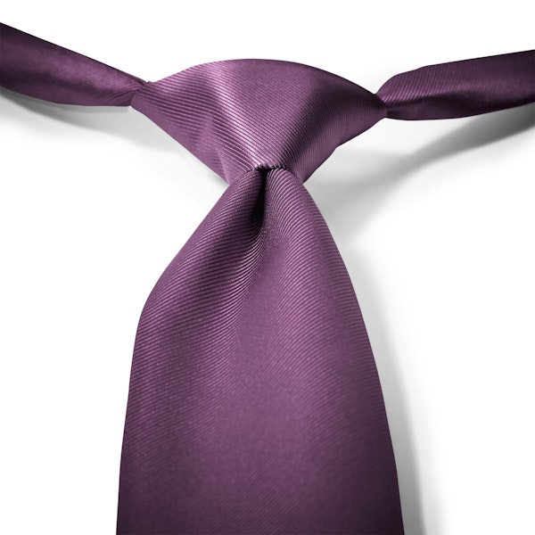 Plum Pre-Tied Tie