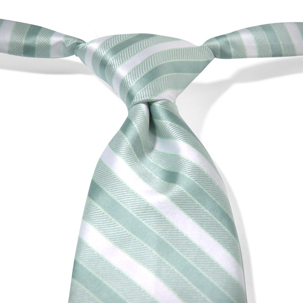 Mint Pre-Tied Striped Tie