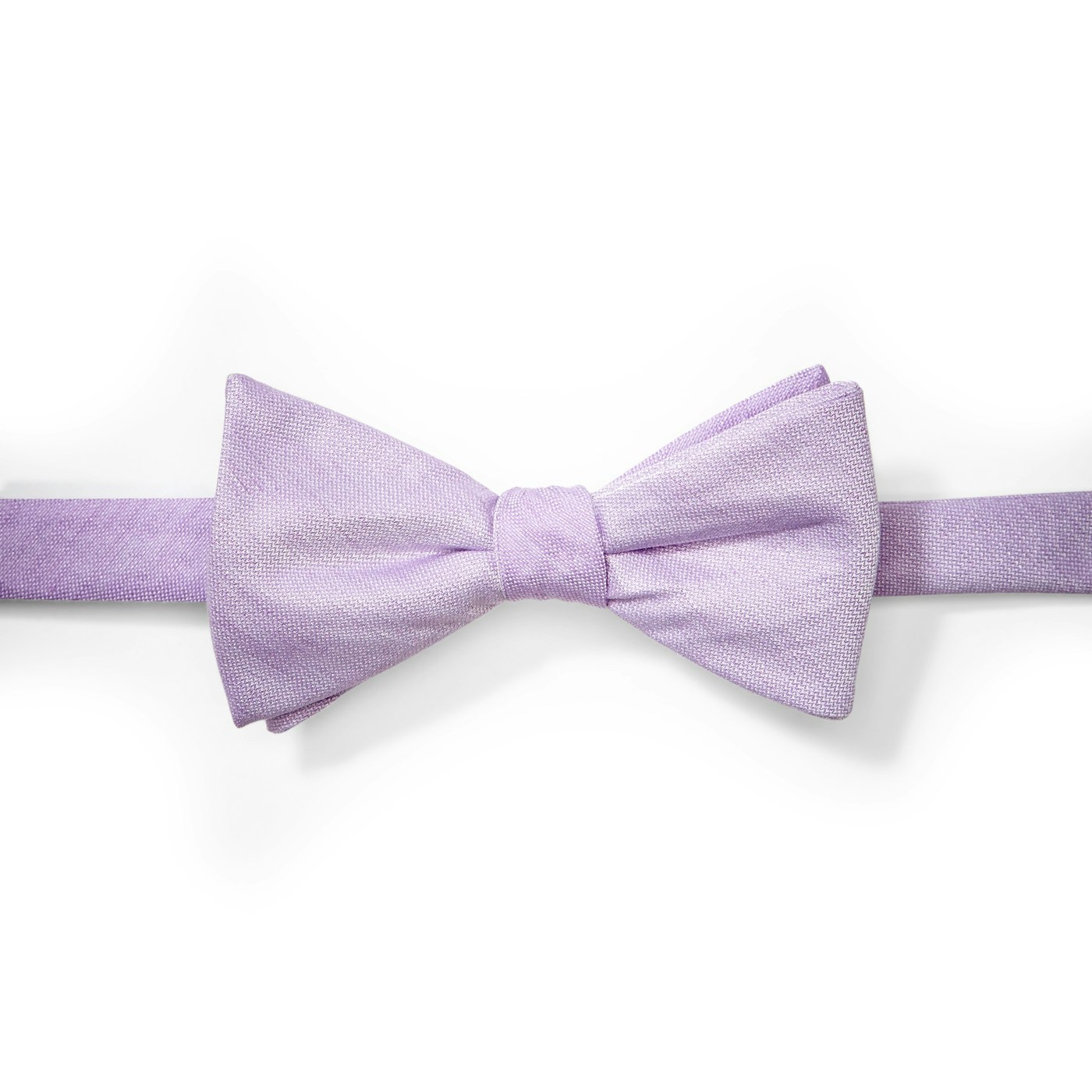 Lilac Linen Pre-Tied Bow Tie