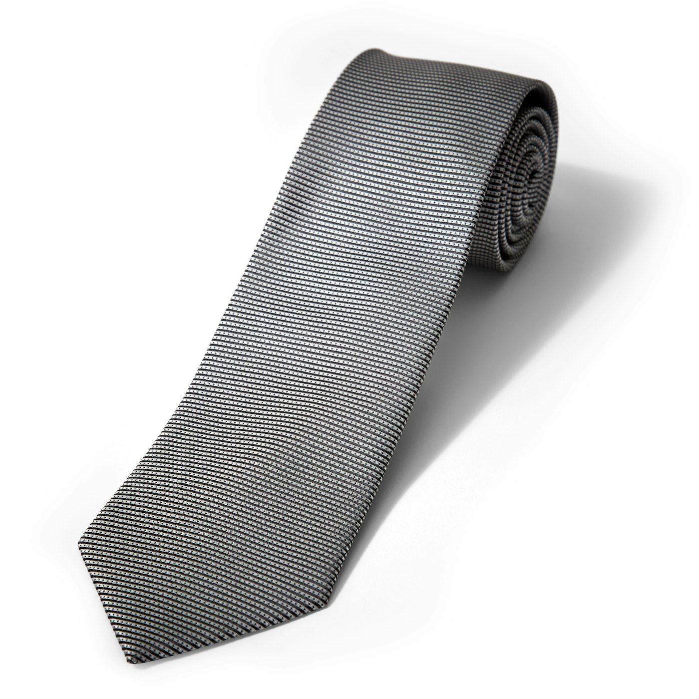 Iridescent Platinum Dobby Tie