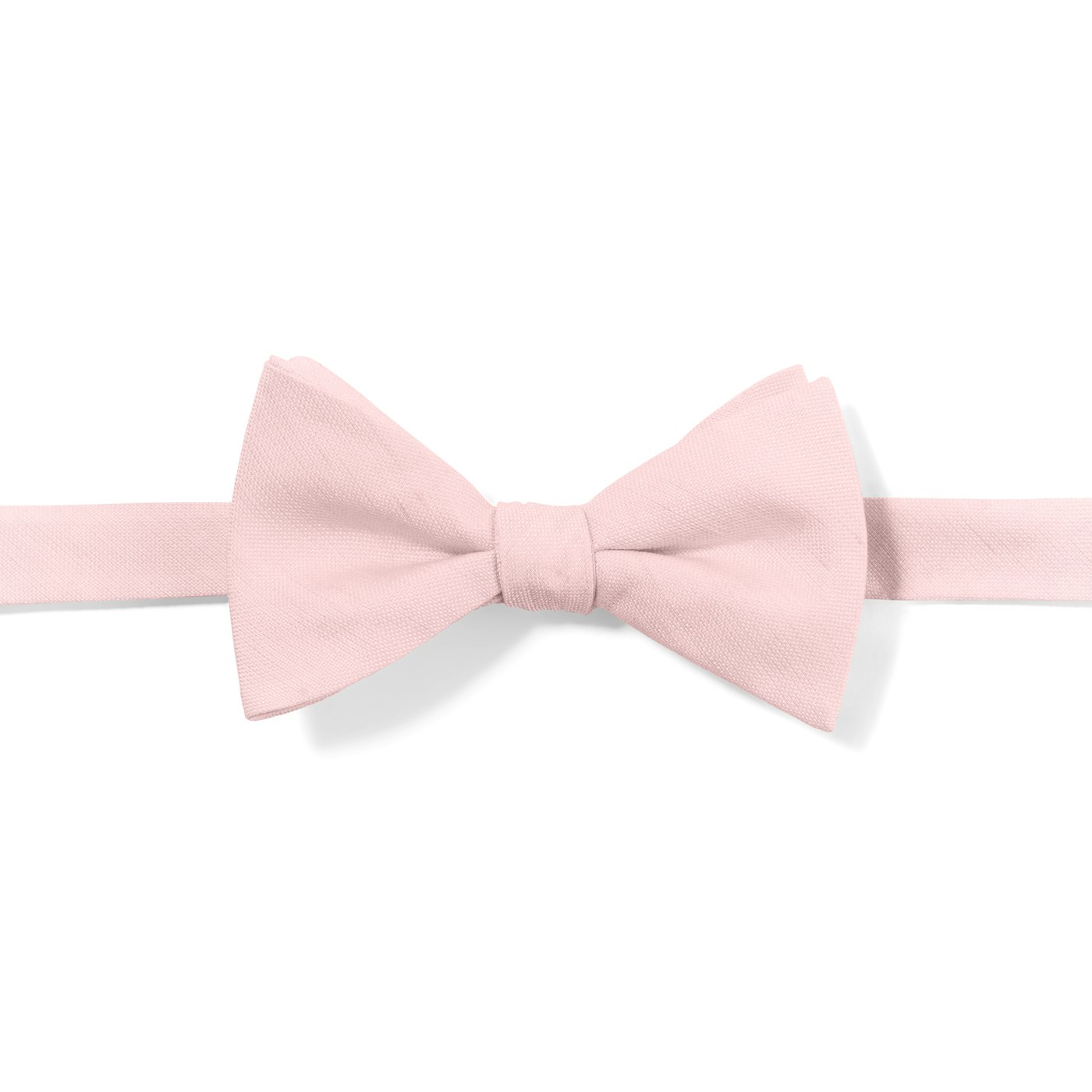 Pink Linen Pre-Tied Bow Tie