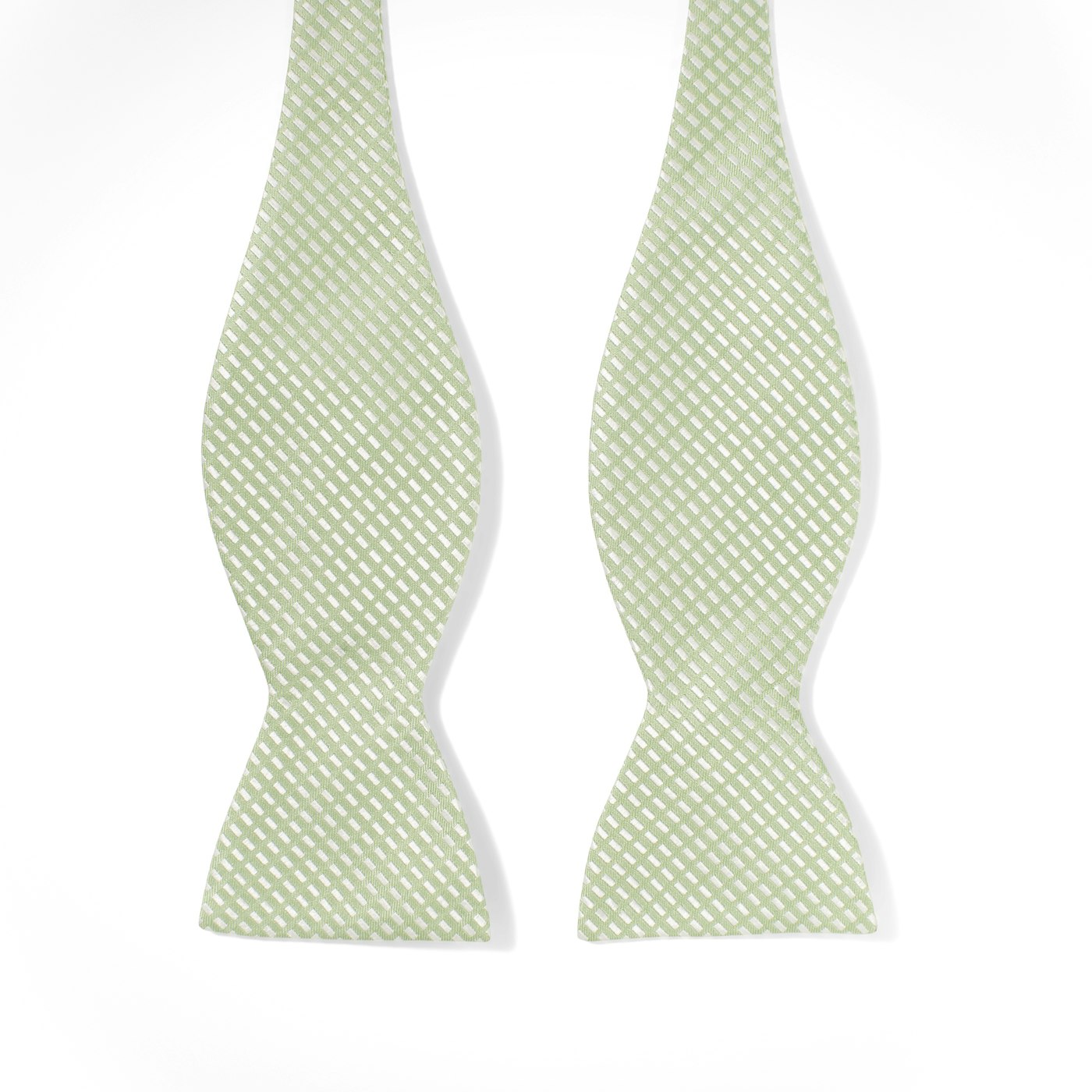 Green Diagonal Dobby Bow Tie