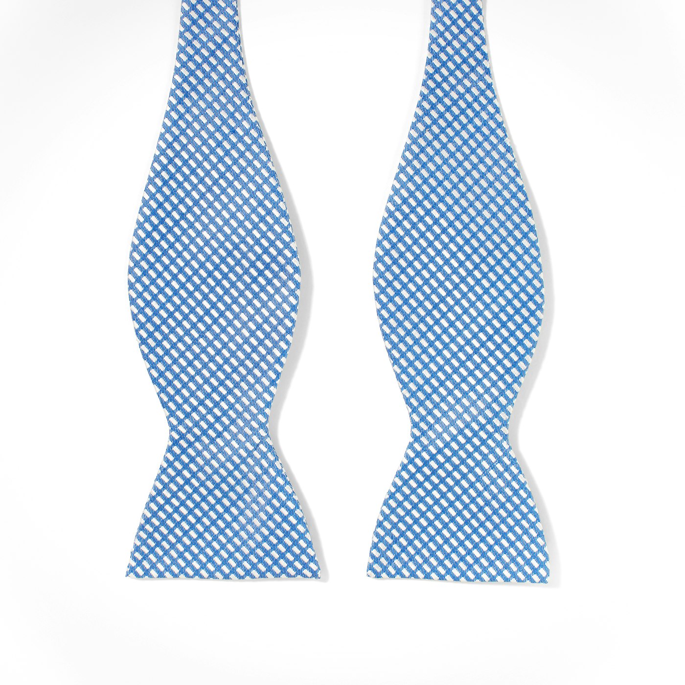 Medium Blue Diagonal Dobby Tie