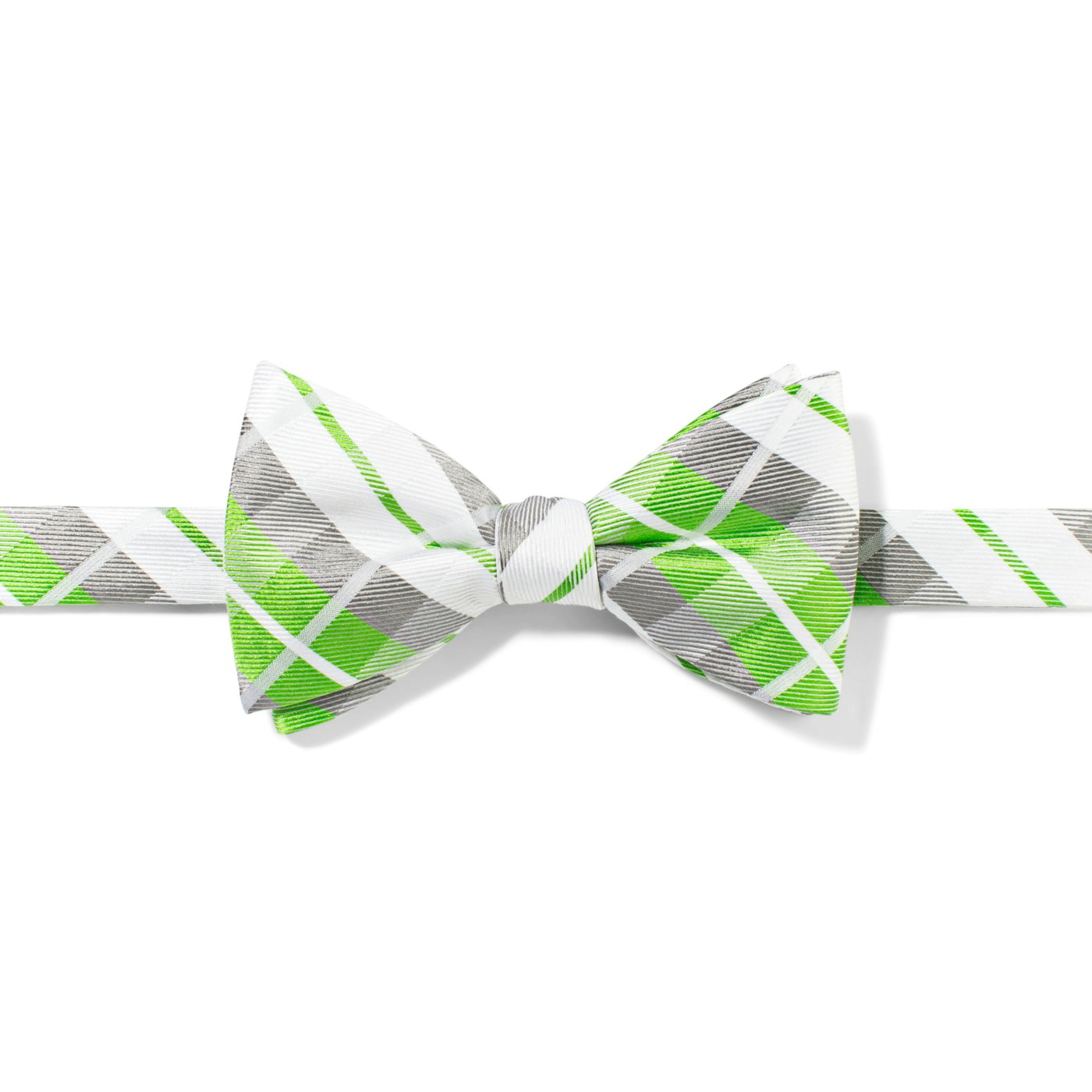 Kelly Green Oversized Plaid Pre-Tied Bow Tie