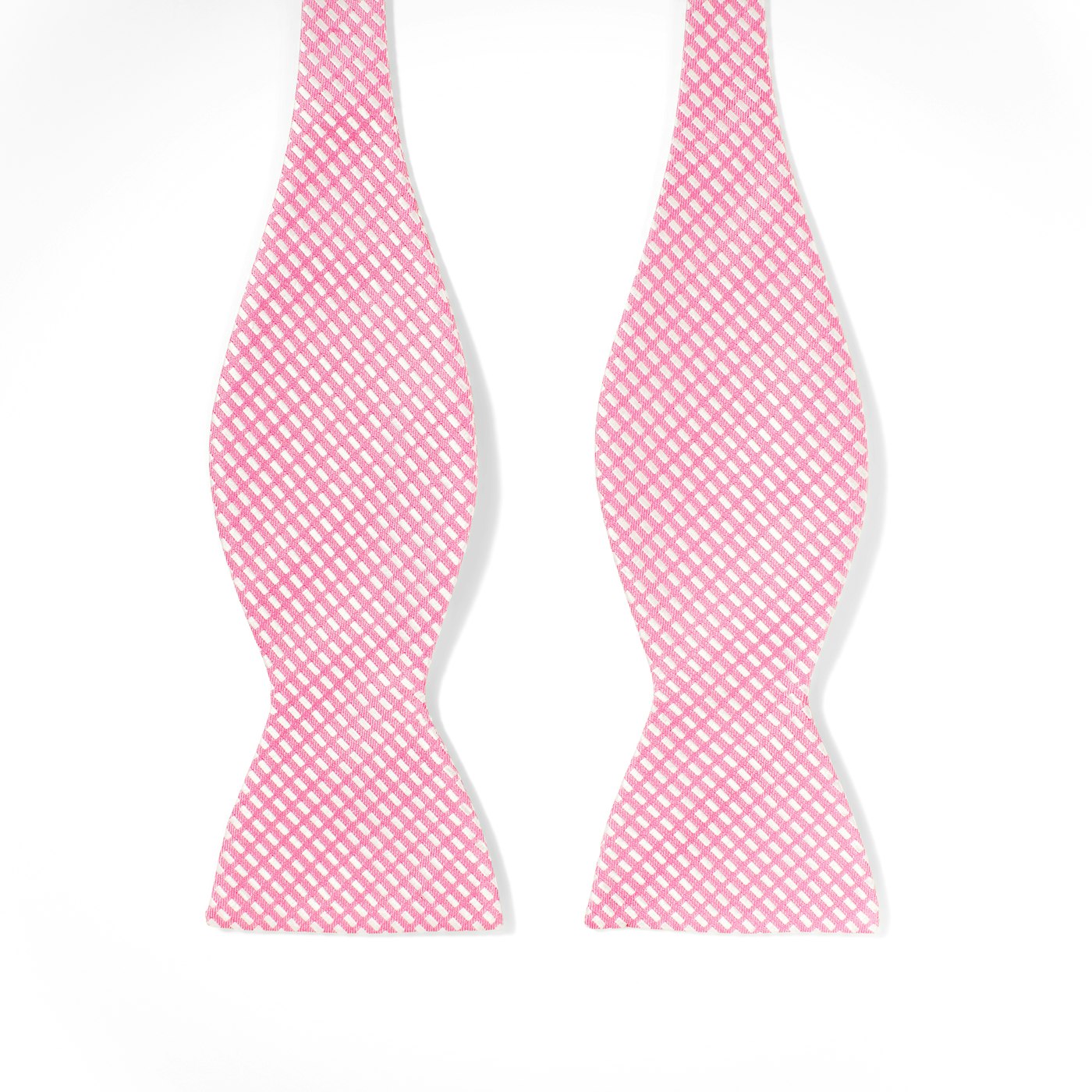 Pink Diagonal Dobby Bow Tie