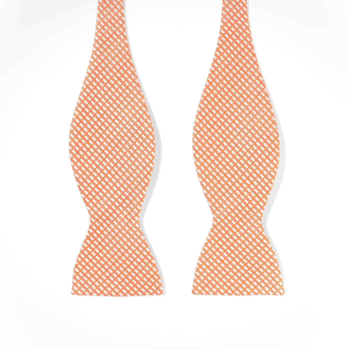 Orange Diagonal Dobby Bow Tie