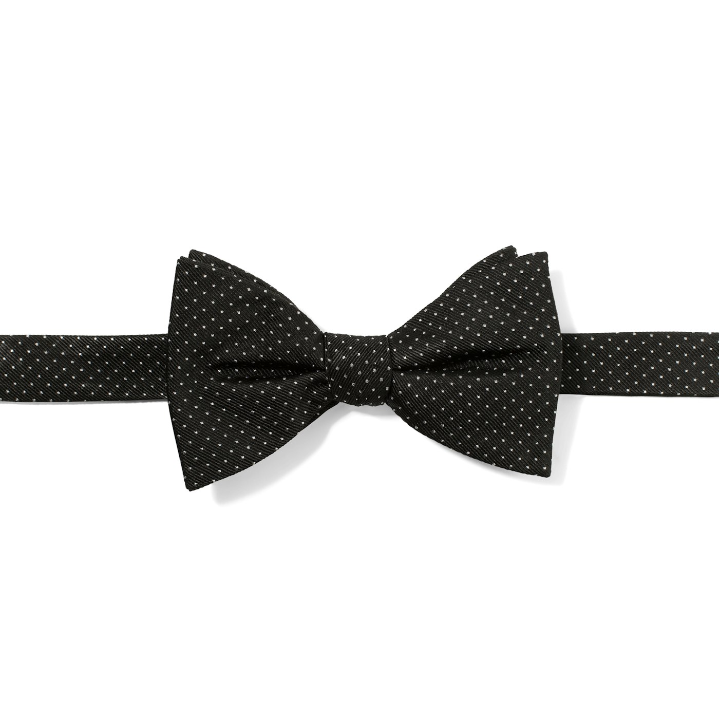 Black and White Polka Dot Pre-Tied Bow Tie