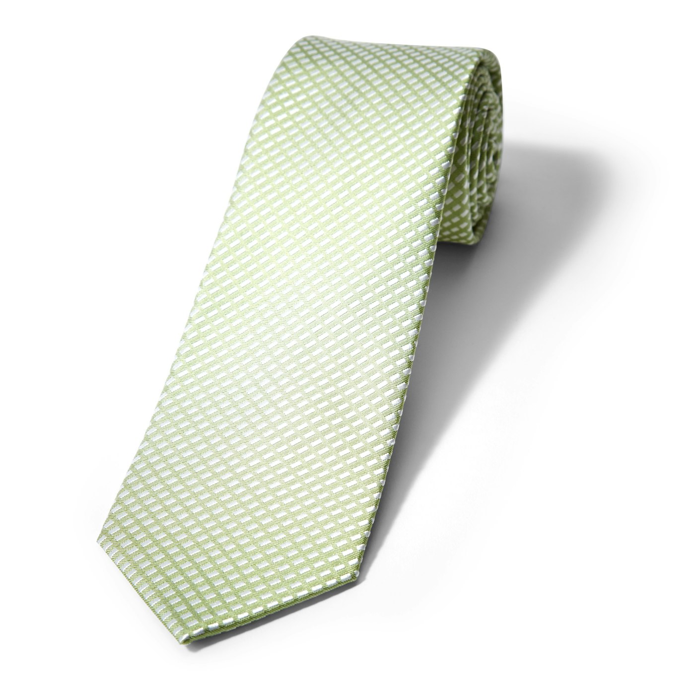 Green Diagonal Dobby Tie