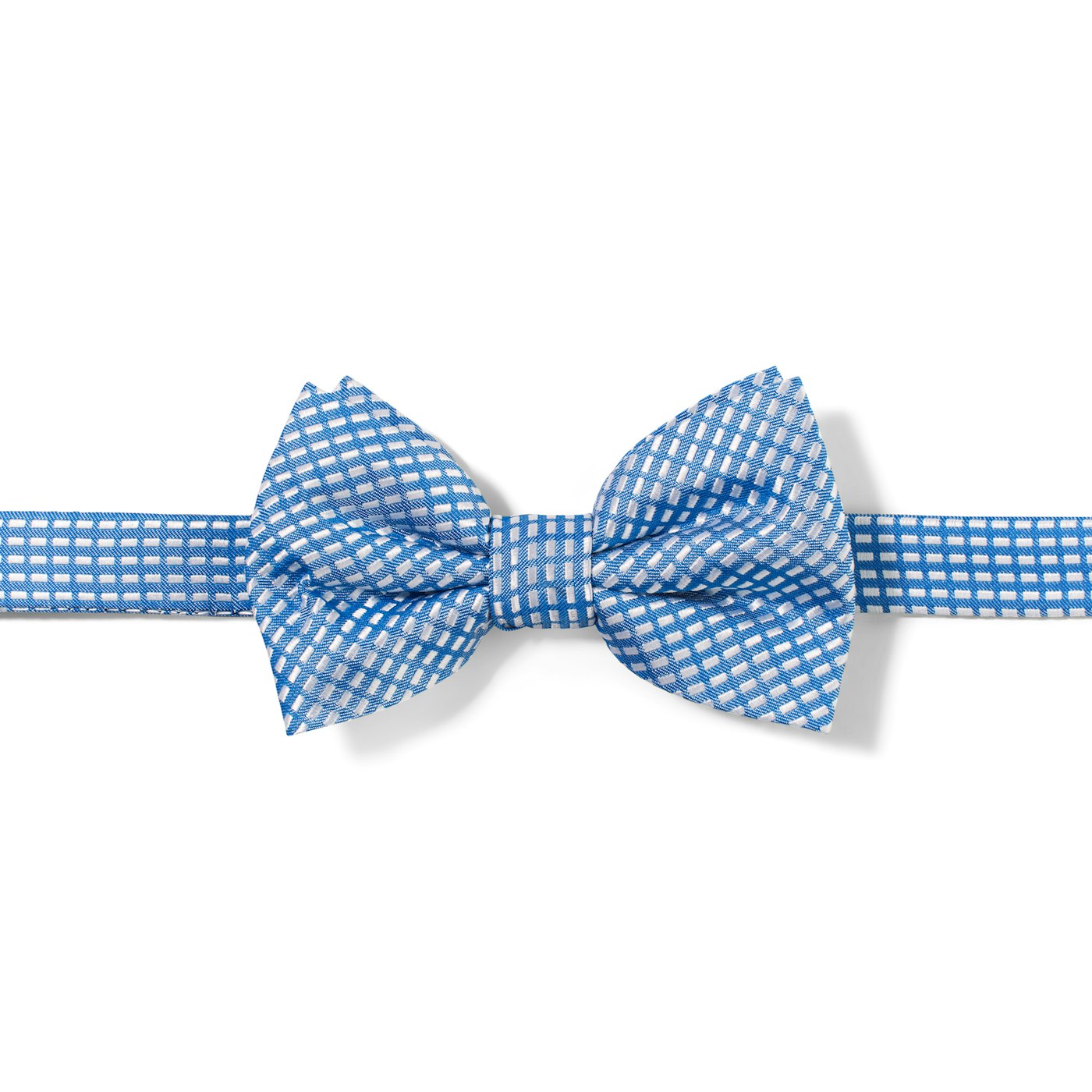 Medium Blue Dobby Pre-Tied Bow Tie