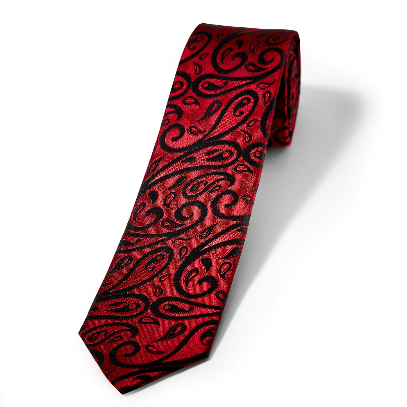 Wine Paisley Tie