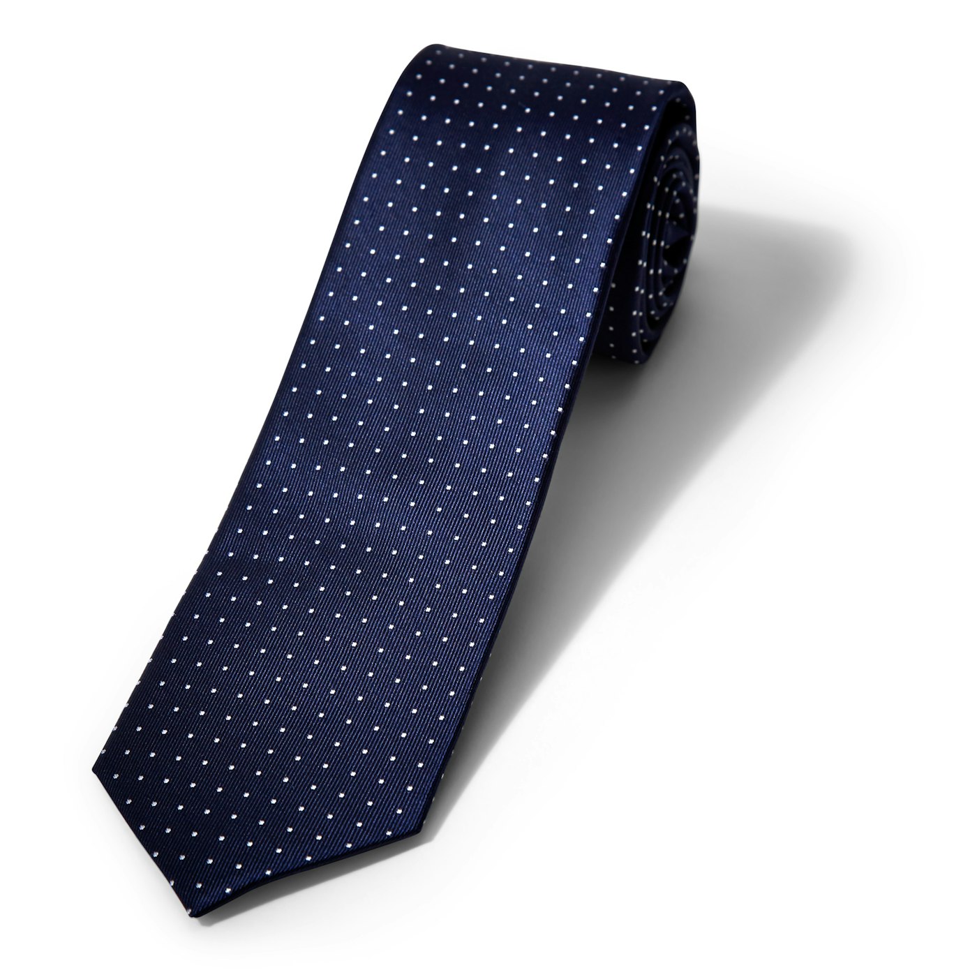 Blue and White Pin Dot Tie