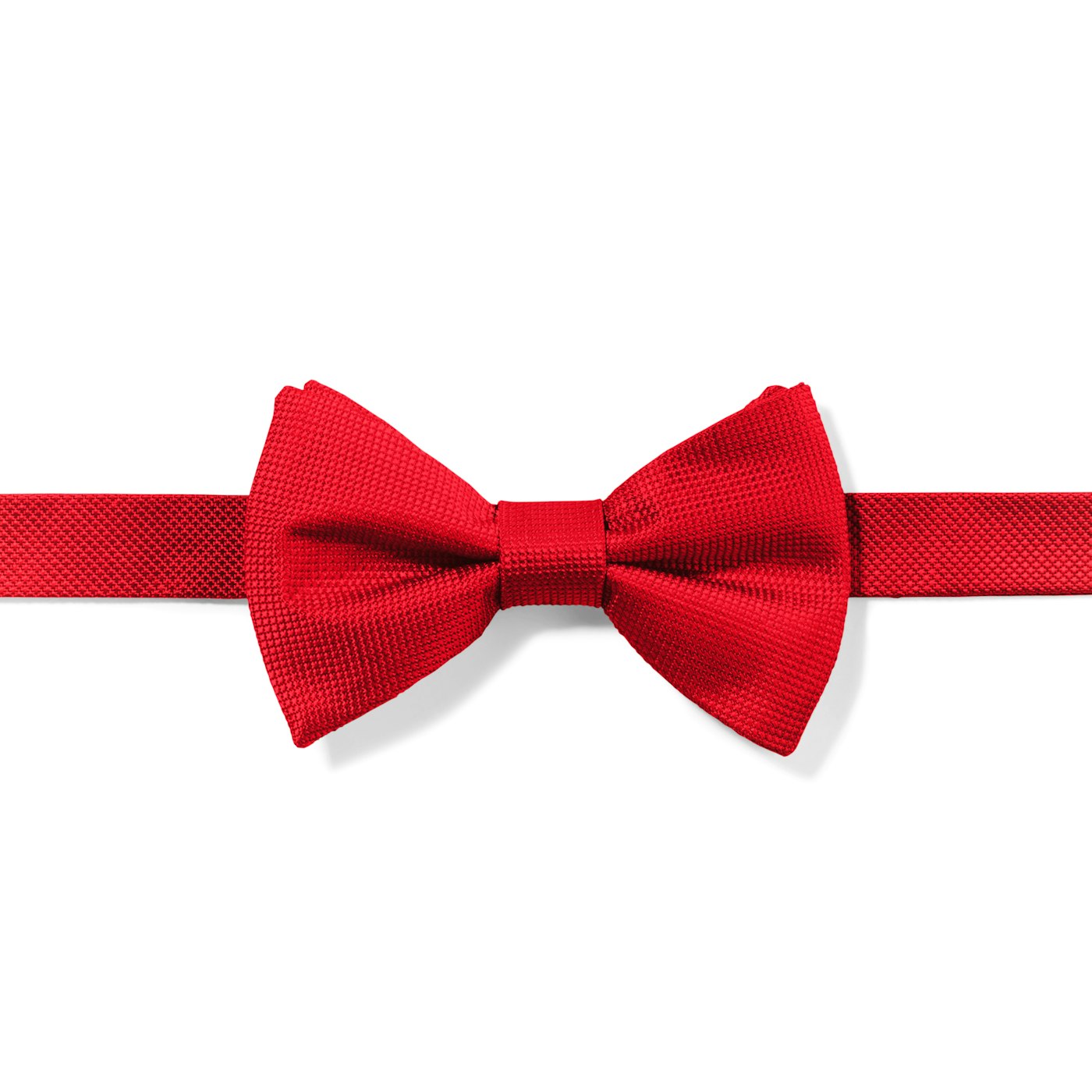 Red Textured Micro Square Pre-Tied Bow Tie