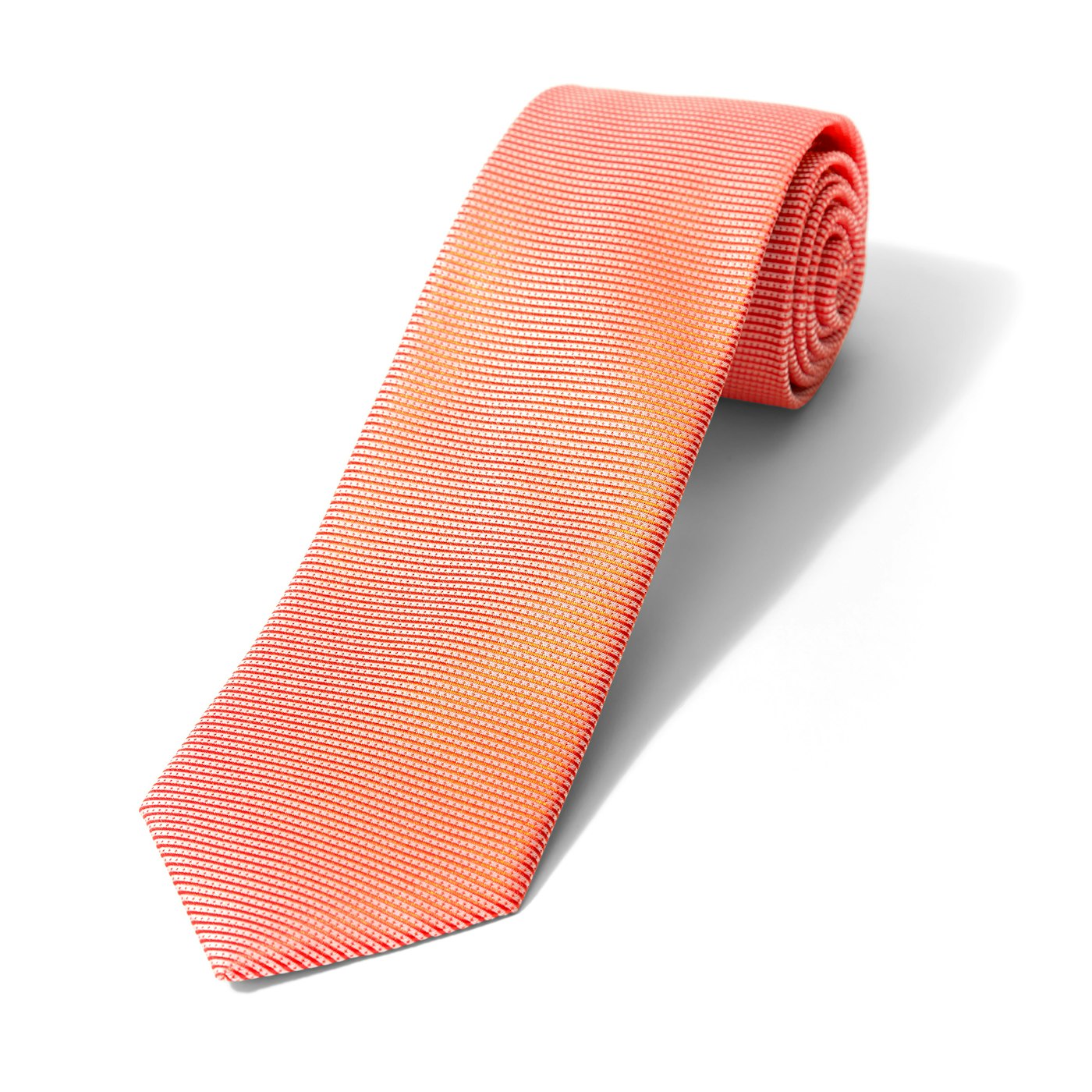 Iridescent Orange Dobby Tie