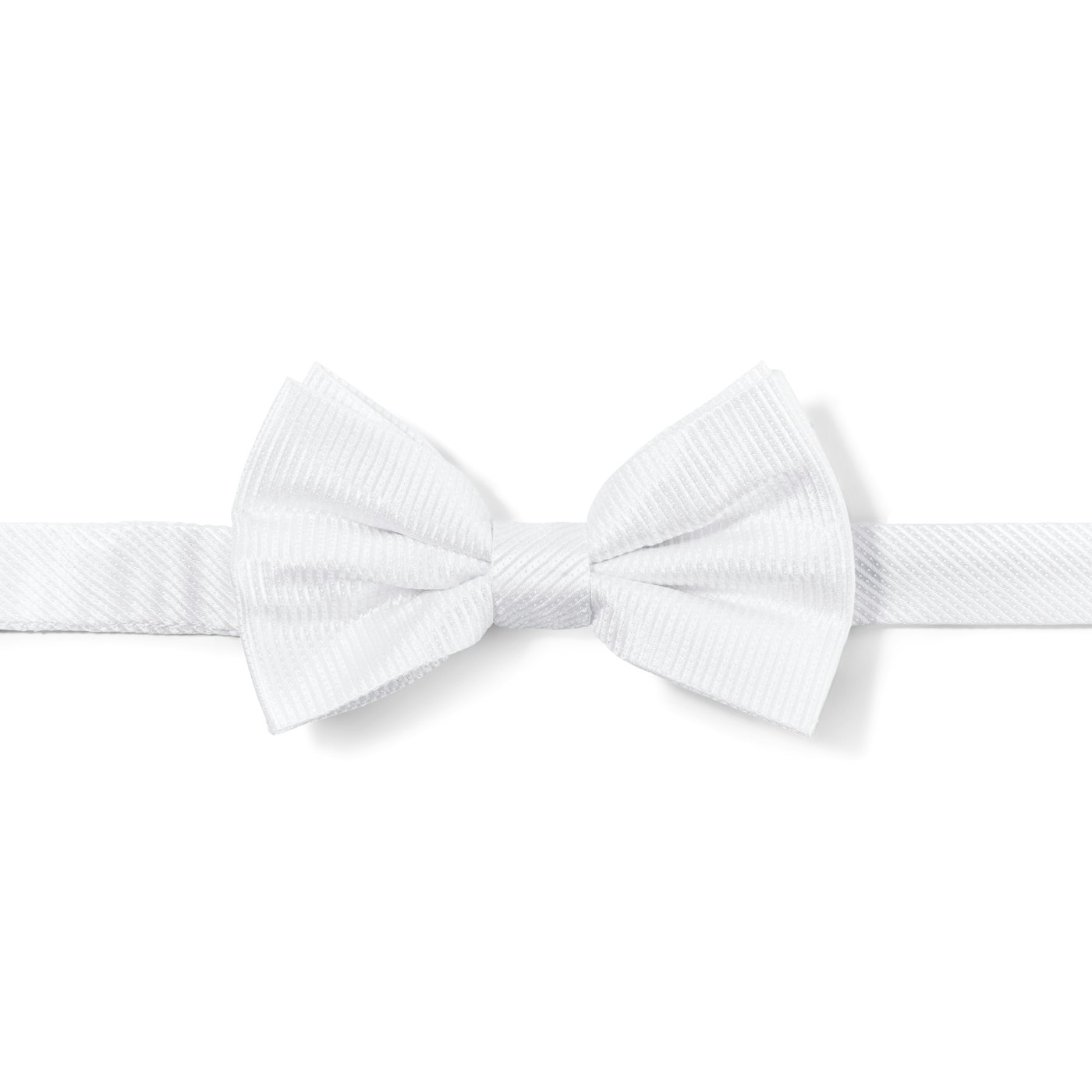 White Dobby Pre-Tied Bow Tie