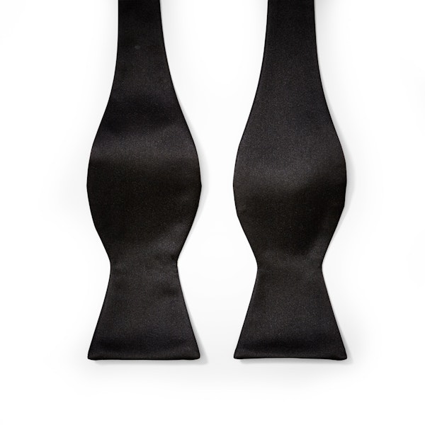 Black Self Tie Bow Tie
