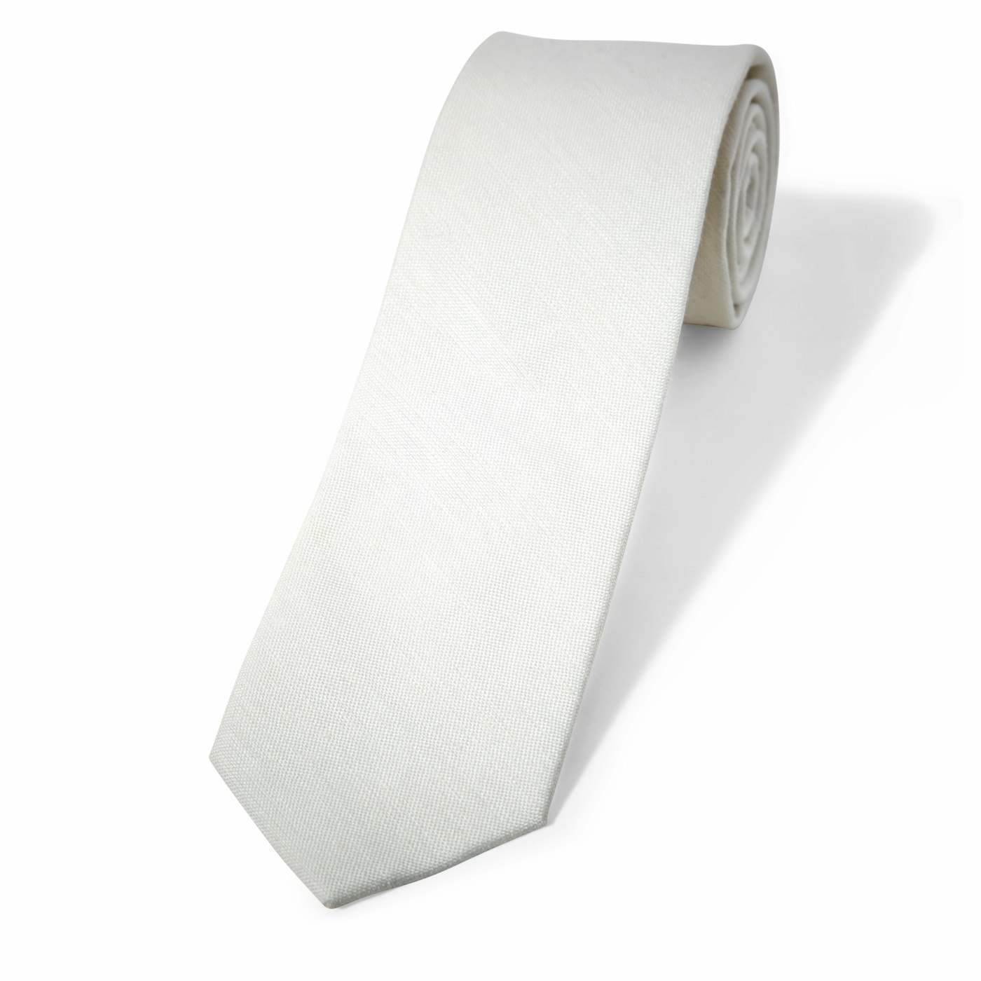 Ivory Linen Tie